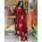 GoSriKi Women's Rayon Viscose Anarkali Printed Kurta with Pant & Dupatta